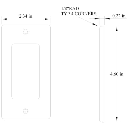 Mulberry Electrical Box Cover, 1 Gang Gang, Steel, GFCI Receptacle and Raised Cover Type 11608